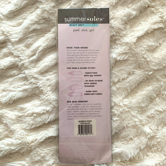 NWT Summer Soles Stay Dry Liners, 3 pack - Picture 2 of 2